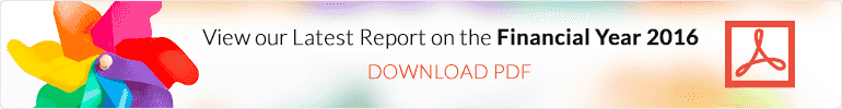 The cover of the latest report for the financial year 2016.