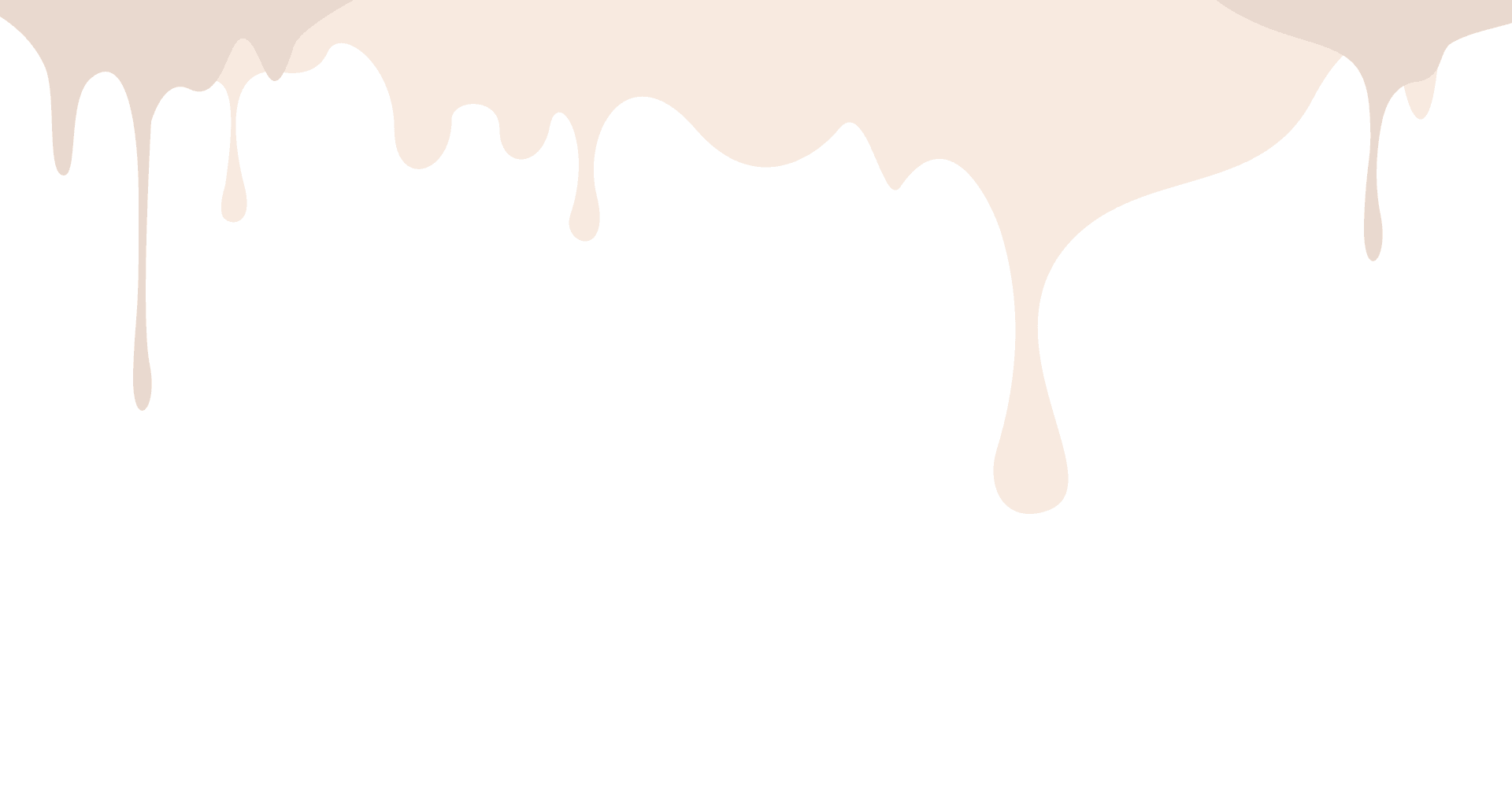A dripping ice cream on a blue background.