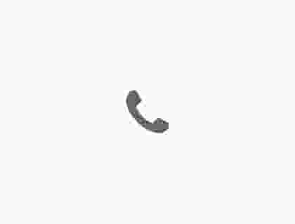 A black phone on a white background.
