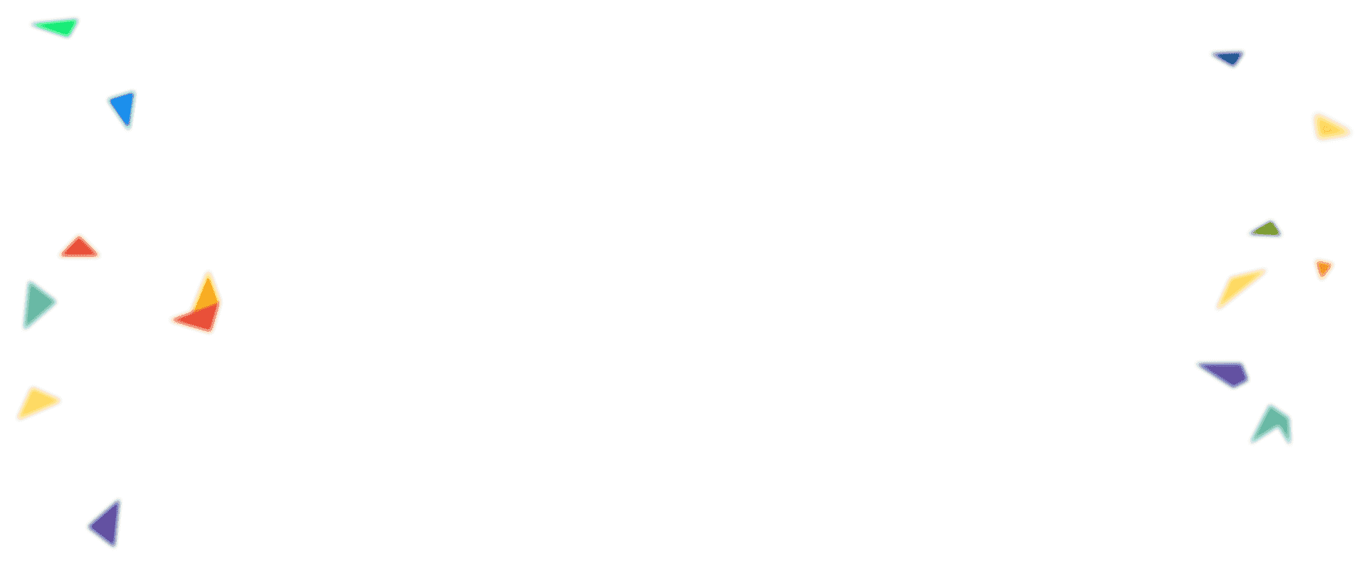 A colorful confetti png on a black background.