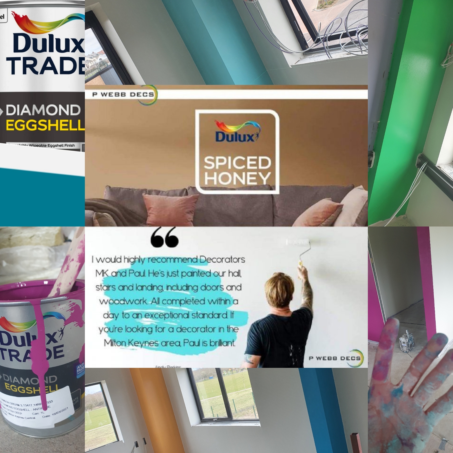 Dulux trade diamond spice honey eggshell.