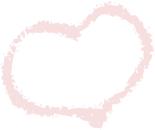 A pink heart shape on a white background.