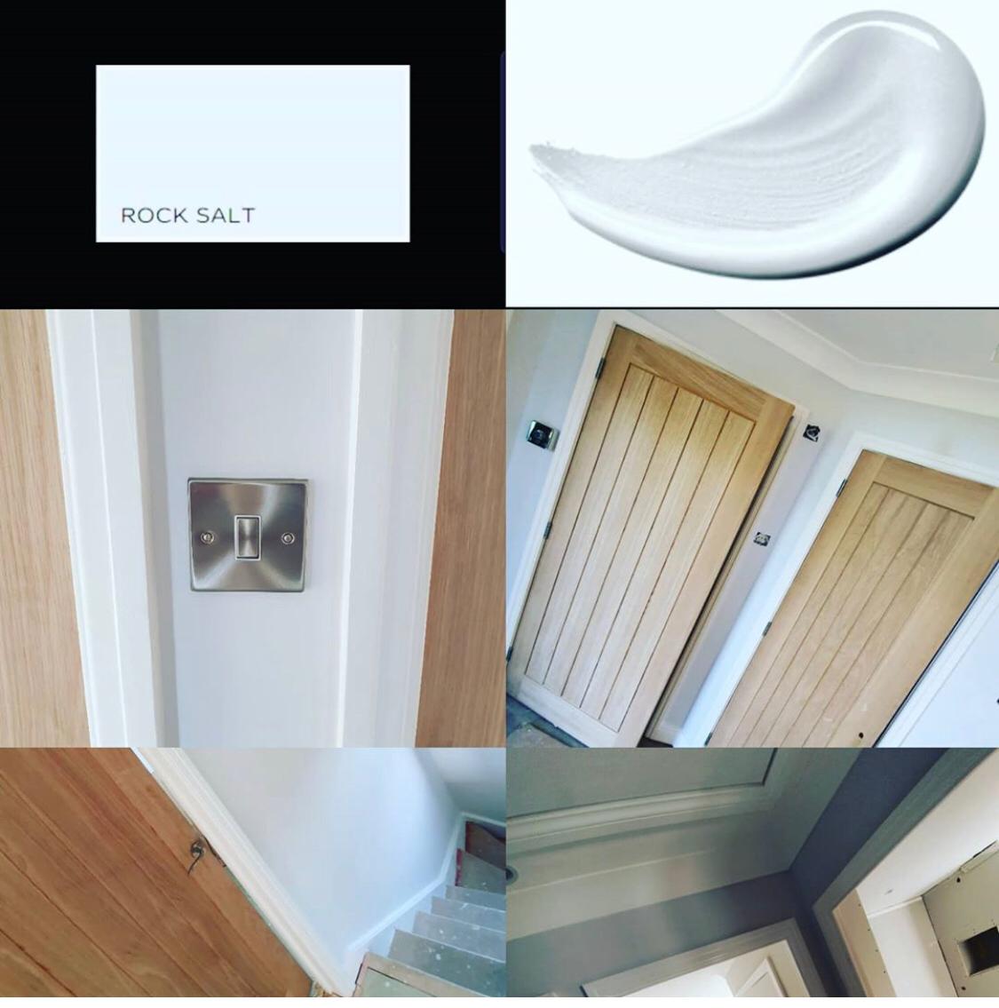 A collage of images showing different types of doors.