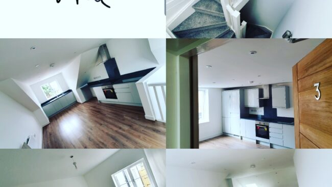 Collage “For the Love of White:” Kitchen and rooms with white paint