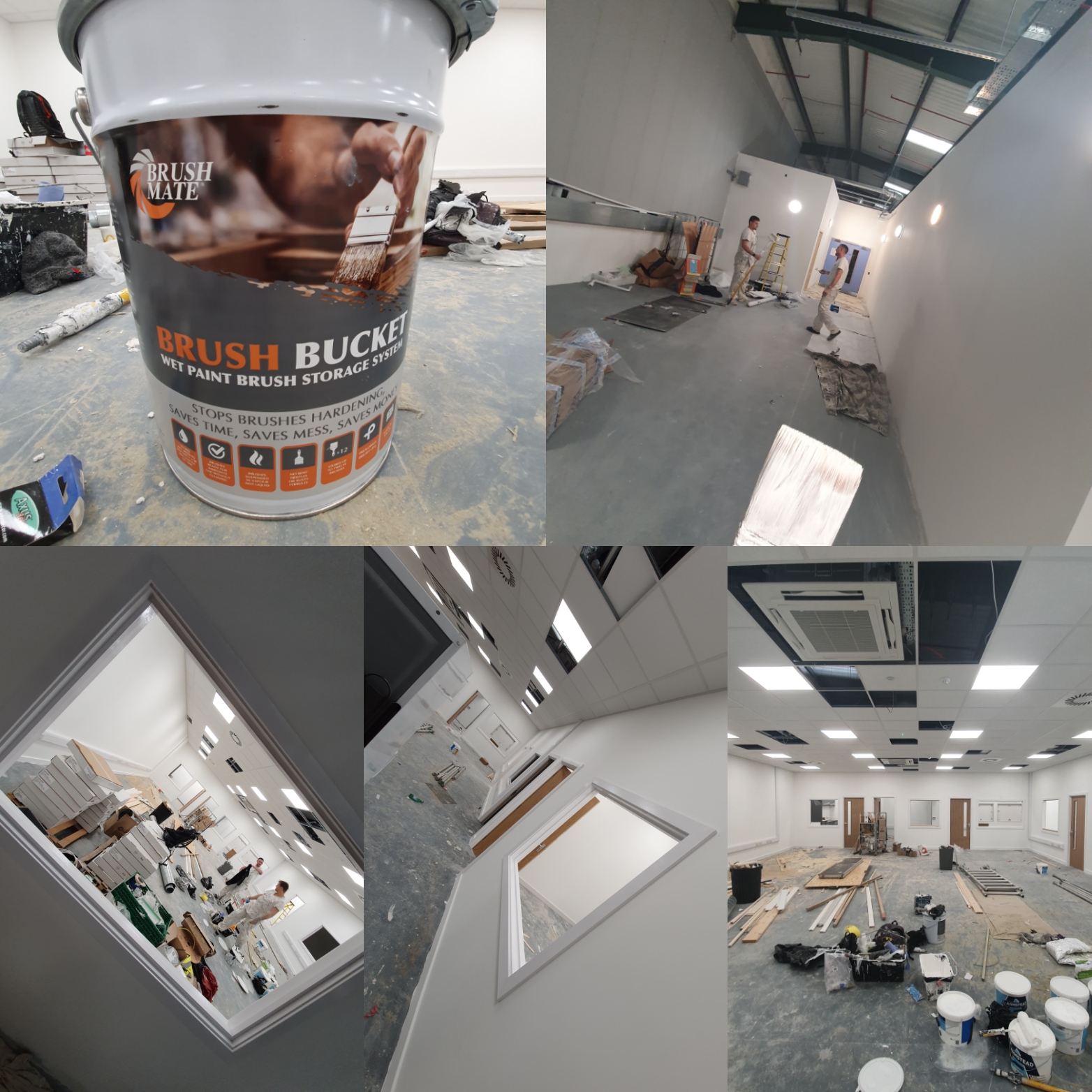 An Ongoing Painting Project With White Walls