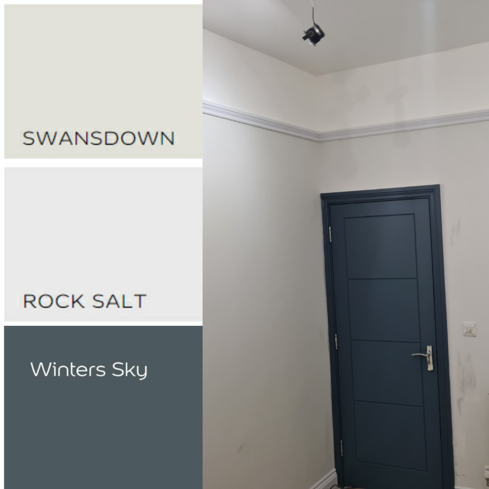 Swandown rock salt winter sky.